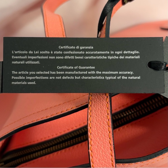 NWT Gianni Chiarini Camelia Pink Leather Dome Bag Satchel W/ Pouch Made in Italy - Picture 7 of 16